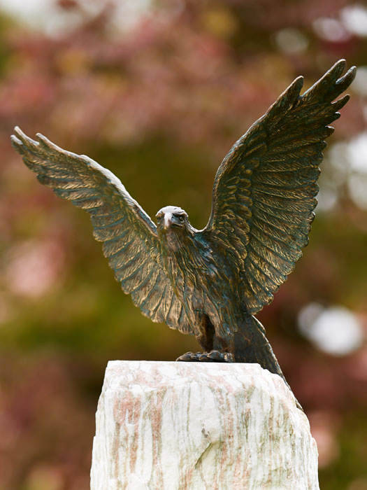 Bronzefigur Roter Milan, Flügel offen (Art.Nr. 88877)