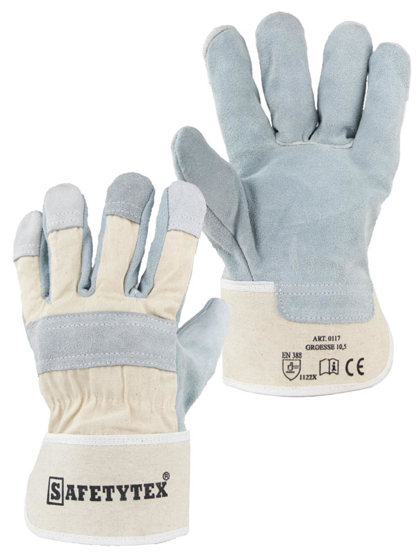 Rindspaltleder Handschuhe - Safetytex®